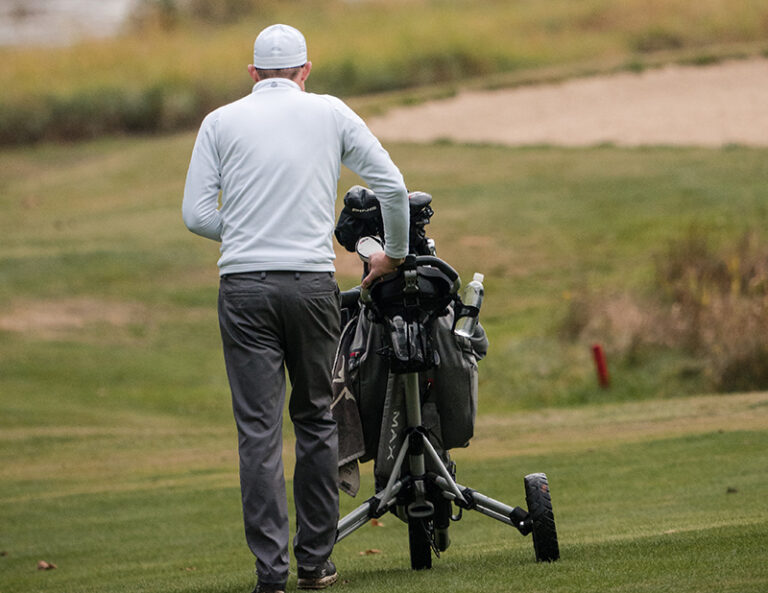 The exercise question – does pushing your golf buggy give you as much exercise as walking?